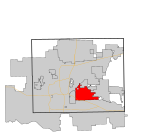 Oklahoma County Oklahoma Incorporated and Unincorporated areas Midwest City highlighted